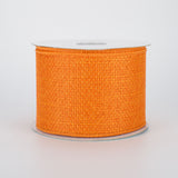 2.5"x10yd Cross Royal Burlap, Orange B74 - KRINGLE DESIGNS
