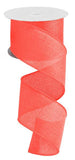 2.5"X10yd Cross Royal Burlap, Salmon - KRINGLE DESIGNS