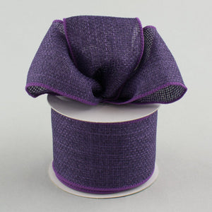 2.5"x10yd Cross Royal Burlap, Purple  J4