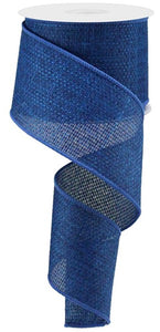 2.5"x10yd Cross Royal Burlap, Dark Blue  F5