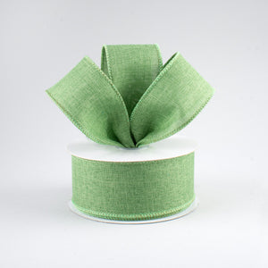 1.5"x10yd Royal Burlap, Clover Green  AP20