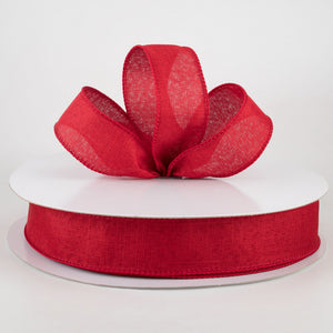 1.5"x50yd Royal Burlap, Cranberry  WL50