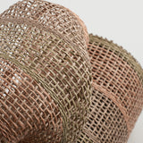 10"x10yd Poly Burlap Stripe Mesh, Moss/Honey Brown/Brown  SU36