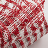 10"x10yd Poly Burlap Check Mesh, Red/White  SU36