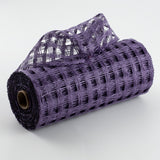 10"x10yd Poly Burlap Check Mesh, Purple  SU36
