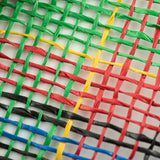 10"x10yd Plaid Poly Burlap Mesh, Emerald Green/Red/Black/Royal Blue/Yellow  SU36