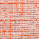 10"x10yd Two Tone Poly Burlap Mesh, Orange/White  SU36