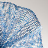 10"x10yd Two Tone Poly Burlap Mesh, Blue/White  SU36