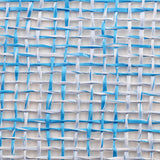 10"x10yd Two Tone Poly Burlap Mesh, Blue/White  SU36