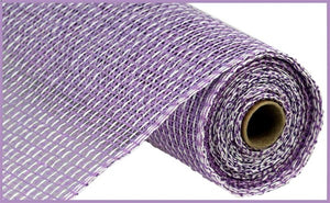10"x10yd Multi Poly Burlap Mesh, Lavender/White  SU36