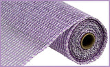 10"x10yd Multi Poly Burlap Mesh, Lavender/White  SU36