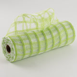 10.5"x10yd Faux Jute Check Mesh, Fresh Green/Clear  SU35B