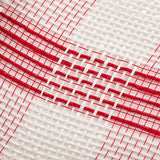 10.5"x10yd Cotton/Faux Jute Check Mesh, Red/White  SU35 - KRINGLE DESIGNS