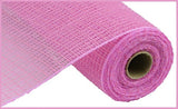10.5"x10yd Faux Jute Check Fabric Mesh, Pink  SU35