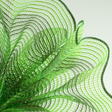 10.5"x10yd Faux Jute/Poly Mesh Small Stripe, Fresh Green/Moss  SU35
