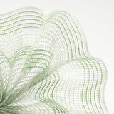 10.5"x10yd Faux Jute/Poly Mesh Small Stripe, Sage Green/White  SU35
