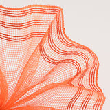 10.5"x10yd Poly/Faux Jute Border Stripe Mesh, Orange/Orange  SU35