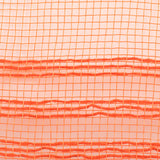 10.5"x10yd Poly/Faux Jute Border Stripe Mesh, Orange/Orange  SU35