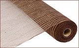 21"x10yd Poly Jute Mesh, Chocolate/Natural  SU36