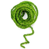 25' Tinsel Roping, 2 ply, Metallic Lime Green  WED